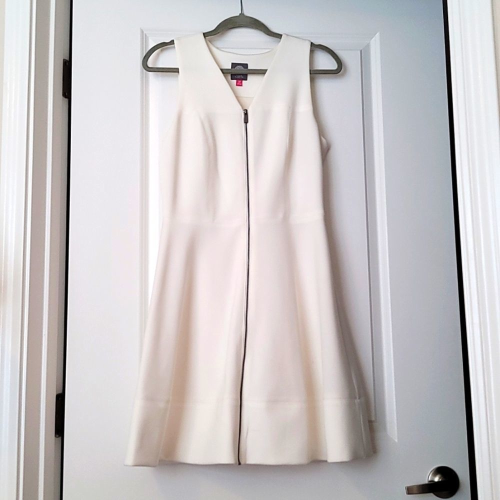 Zip Up Vince Camuto White Dress